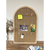Arched Rattan Photo Display Board - 729634654921