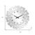 MirroGlass Silent Analog Sunburst Wall Clock - 880016411096