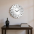 MirroGlass Silent Analog Sunburst Wall Clock - 880016411096