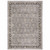 Homeroots Home Decor 8' x 11' Grey and Blue Oriental Power Loom Stain Resistant Area Rug with Fringe