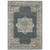 Homeroots Home Decor Blue and Beige Oriental Power Loom Stain Resistant Area Rug 10' x 13'