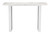 Designer's Choice White Faux Marble and Steel Console Table - 808230066137