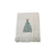 Cotton Blend Woven Christmas Tree EmbroideThrow Blanket with Fringe - 880016537529
