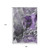 9' X 12' Purple And Charcoal Abstract Washable Area Rug With UV Protection - 880024690179