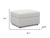 Chenille Storage Ottoman - 880024543451