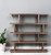 Brown And Natural Wood Five Tier Bookcase - 606114705611