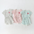 Baby Smiley Patched Pattern Striped Graphic Tee Combo Shorts Sets - 643491114261