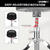 Drum Throne 5" Padded Guitar Stool Adjustable Heavy Duty Music Chair Seat w Luxury Velvet Top - 810144131788