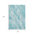 10' X 14' Teal And Ivory Abstract Washable Area Rug With UV Protection - 880016686128