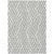 10' X 14' Gray and Ivory Geometric Washable Non Skid Indoor Outdoor Area Rug