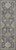Homeroots 8'x11' Slate Grey Machine Woven Bordered Floral Vines Indoor Area Rug