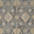 Homeroots 8'x11' Slate Grey Machine Woven Bordered Floral Vines Indoor Area Rug