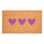 24" X 36" Brown And Pink Three Hearts Outdoor Coir Door Mat - 880024653655