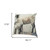 18" Gray Black And Cream Linen Throw Pillow Cover - 880024796338