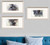Set Of Three Soft Dreams Silver Framed Print Wall Art - 606114917793