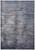 9' X 12' Blue Gray And Ivory Striped Power Loom Distressed Area Rug