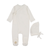 Knit Trim Wrap Footie & Hat Set - 735525897568