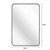 36" Black Aluminum Framed Accent Mirror - 880016507775