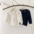 Baby Girl Floral Embroide Pattern Single Breasted Design Knit Cardigan - 643491110423