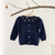 Baby Girl Floral Embroide Pattern Single Breasted Design Knit Cardigan - 643491110423