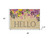 30" X 48" Brown Gray And Purple Floral Hello Outdoor Coir Door Mat - 880024905990