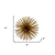 Set of Two Gold Iron Decorative Spiky Sphere Tabletop Sculptures - 608219023584