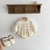 Baby Girls Long Sleeves Embroidery Lace Trim Onesie - 716252307315