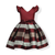 Baby Girl Striped Pattern V-Neck Western Style Formal Dress - 643491117927