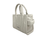 Marc Jacobs The Shiny Crinkle Micro Tote White Leather Crossbody - 196611059961