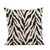 Plutus Ebony/Ivory Zebra Zebra Print Velvet Luxury Throw Pillow - 606638385641