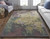 9' X 12' Gold Purple And Green Wool Abstract Tufted Handmade Stain Resistant Area Rug - 606114120162