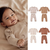 Baby Western Print Pattern Long Sleeve Casual Hoodie Sets Home Clothes - 643491118825