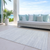10' X 14' Silver And Ivory Abstract Washable Indoor Outdoor Area Rug - 880016514964