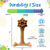 Honey Bone Dental Flower Tower - Indestructible Nylon Dog Chew Toy - 810216027681