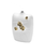 14" White Floral Ceramic Table Vase With Sculptural Details - 880016547450