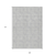 9' X 12' Silver And Ivory Geometric Washable Indoor Outdoor Area Rug - 608219365622