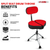 Drum Throne Padded Guitar Stool Backrest Drummer Seat for Adults & Kids - 810144134215