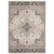 8' X 11' Ivory And Blue Oriental Area Rug With Fringe