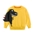 Baby Boy Cartoon Dinosaur Pattern 3D Horn Patched Design Hoodies - 643491117828