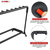 Guitar Rack 9 Slot Multi Guitars Stands Floor Safe Storage for Electric Acoustic Flying V Guitars - 810144133058