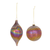 Irredescent Glass Swirl Ornament  - 746427864954