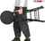 Guitar Stool w Comfortable Padded Seat Foot Rest Guitar Holder w 300 Lbs Capacity - 810099499711