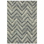 10' X 13' Blue And Ivory Geometric Distressed Area Rug