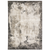 6' X 9' Grey Ivory Charcoal Tan Black And Beige Abstract Power Loom Stain Resistant Area Rug