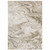 Homeroots Home Decor 6' X 9' Ivory Tan Beige Grey And Brown Abstract Power Loom Stain Resistant Area Rug
