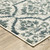 Homeroots Home Decor 8' x 10' Ivory Blue and Sage Floral Power Loom Stain Resistant Area Rug