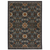 8' X 11' Blue Ivory And Red Oriental Area Rug With Fringe