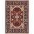 Homeroots Home Decor 6' x 9' Oriental Area Rug, Red Blue Orange Beige, With Fringe