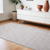 8' X 11' Gray Distressed Diamonds Area Rug
