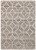 10' X 14' Tan Taupe And Ivory Geometric Power Loom Stain Resistant Area Rug